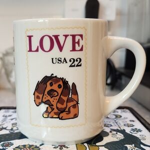 USPS "Puppy LOVE" Stamp Coffee Mug